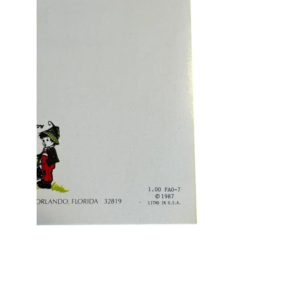 Little Children Greeting‎ Card 1987 with Christian Bible Verses VTG Hummel Style